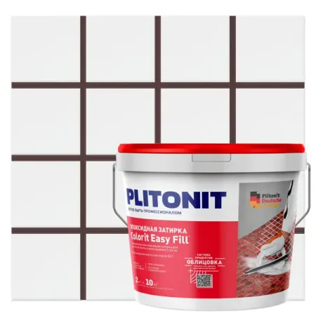 Затирка эпоксидная Plitonit Colorit EasyFill цвет какао 2 кг