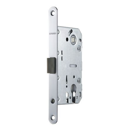 Замок врезной Fuaro PLASTP85C-50 SSC для межкомнатной двери под цилиндр сатинированный хром