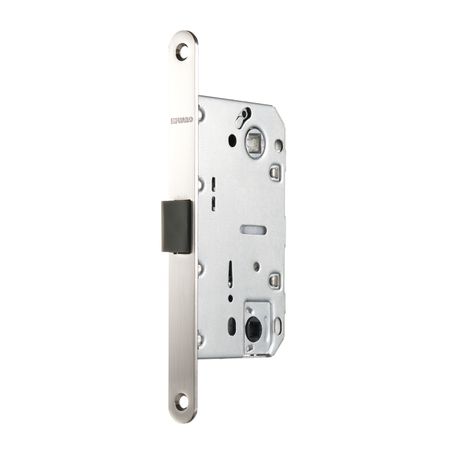 Замок врезной Fuaro PLASTP96WC-50 SN для межкомнатной двери под фиксатор матовый никель