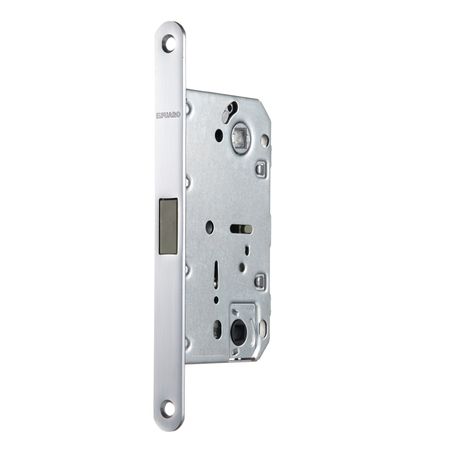 Замок врезной магнитный Fuaro MAGNM96WC-50 SSC для межкомнатной двери под фиксатор сатинированный хром