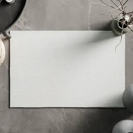 Коврик для ванной Vidage Аден 50x70 см цвет белый белый кружевной коврик из хлопка 20 см