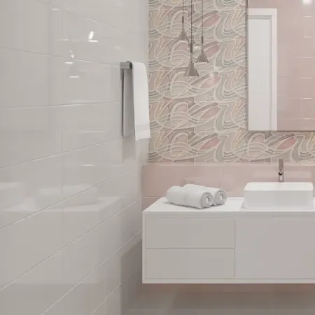 Плитка настенная Azori Brillo Perla 20.1x50.5 см 1.62 м² глянцевая цвет бежевый