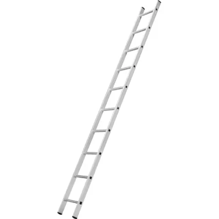 Лестница приставная односекционная алюминиевая DILWIS 12 ступеней максимальная нагрузка 150 кг
