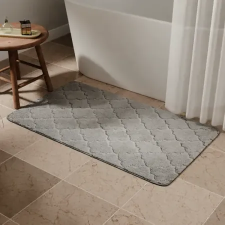 Коврик для ванной Bath Plus Лана 70x120 см цвет серый