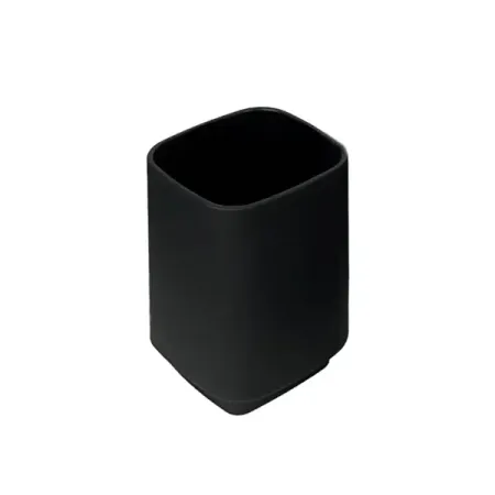 Стакан для зубных щёток Lemer Catania пластик цвет черный