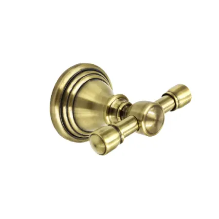 Крючок Bath Plus Bronx Gold стальной двухрожковый цвет золото wallpad gold 1 4 gang dimmer switch