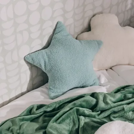 Декоративная подушка Звезда 40x40 см цвет бирюзовый декоративная наволочка panda bubu dudu 40x40 см