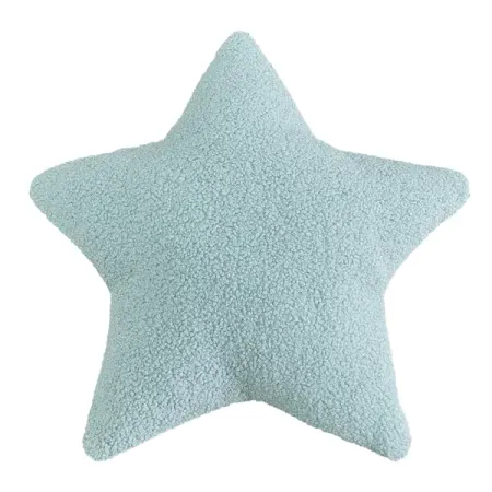 Декоративная подушка Звезда 40x40 см цвет бирюзовый