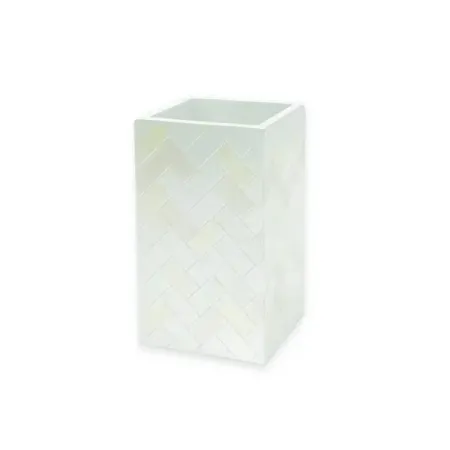 Стакан для зубных щёток Primanova Aria DR-73302 полирезин цвет бежевый/перламутр