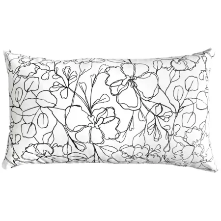Декоративная подушка Дори 30x50 см цвет черно-белый