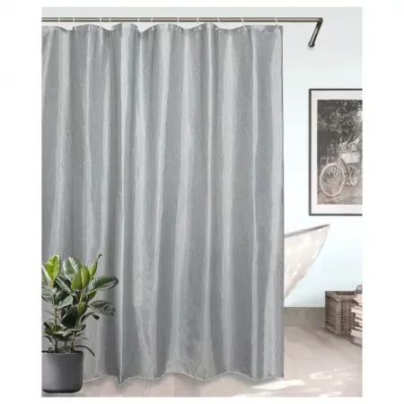 Штора для ванной Bath Plus Charme Red Drizzle 180x180 см полиэстер цвет серый