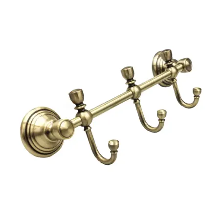 Вешалка Bath Plus Bronx Gold стальная 3 крючка цвет золото wallpad gold 1 4 gang dimmer switch