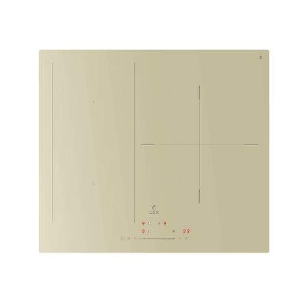 Варочная панель индукционная Lex EVI 631A IV 4 конфорки бежевая ip видеодомофон hikvision ds kh9510 wte1 b с распознаванием лиц