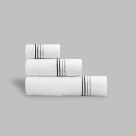 Полотенце Togas Линари бело-серый 70х140 см