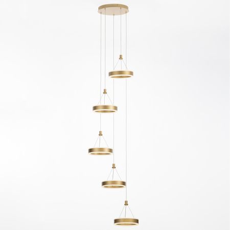 Люстра Citilux Дуэт CL719052 золотистая