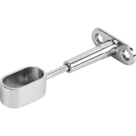 Держатель овальной трубы 30 хром