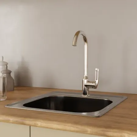 Смеситель для кухни Haiba HB HB70825 общая высота 37.5 см цвет хромированный