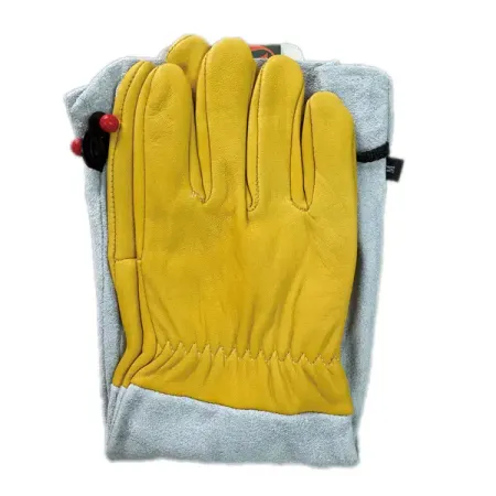 Перчатки кожаные удлиненные Gl24035 размер M цвет желтый кожаные рабочие перчатки olson deepak