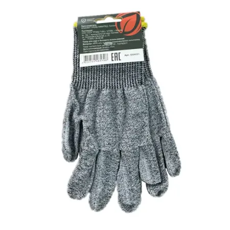 Перчатки полиэтиленовые с защитой от порезов Gl24032 размер L цвет серый перчатки kendo с защитой от порезов   l