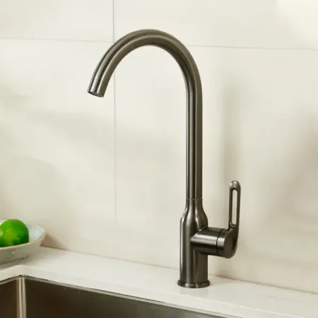 Смеситель для кухни Haiba HB HB70825-3 общая высота 37.5 см цвет оружейная сталь samoel латунный настенный смеситель для кухни b3319