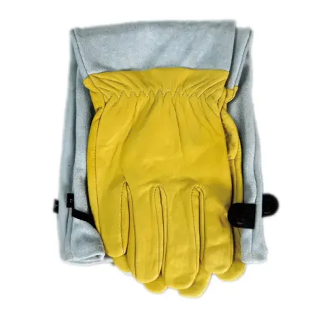 Перчатки кожаные удлиненные Gl24036 размер L цвет желтый кожаные рабочие перчатки olson deepak