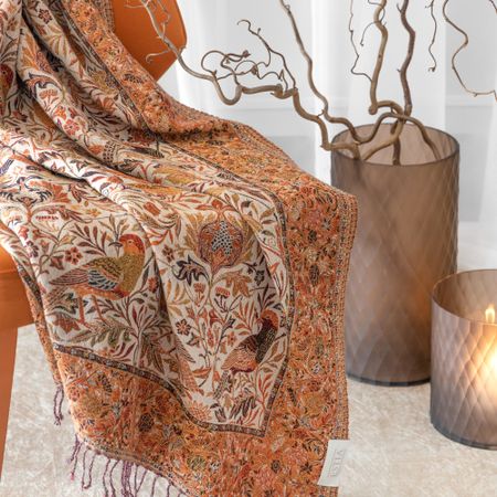 Плед Estia Сэвина терракотовый 130х170 см