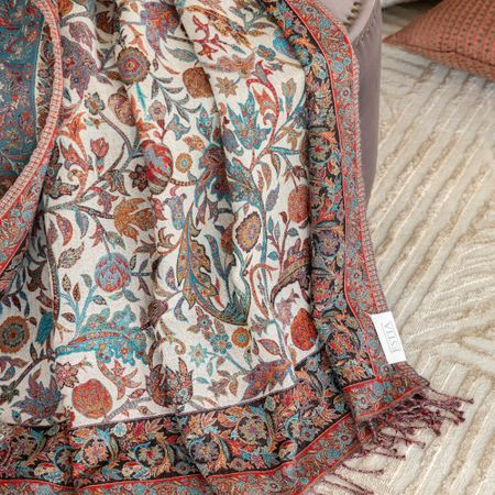 Плед Estia Рафаэлла бордо 130х170 см