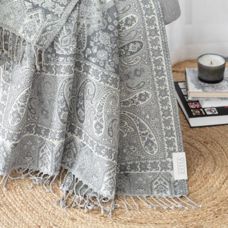 Плед Estia элда светло-серый 130х170 см