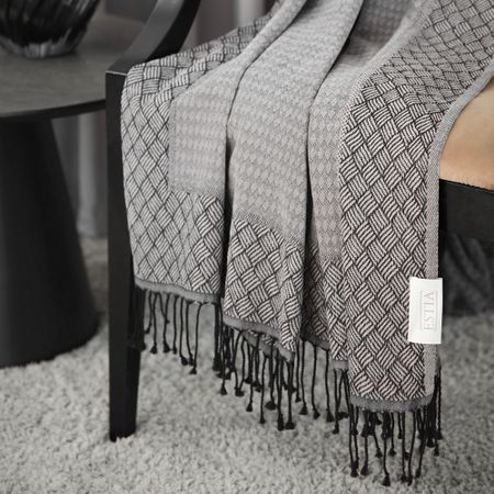 Плед Estia Николетт серый 140х180 см