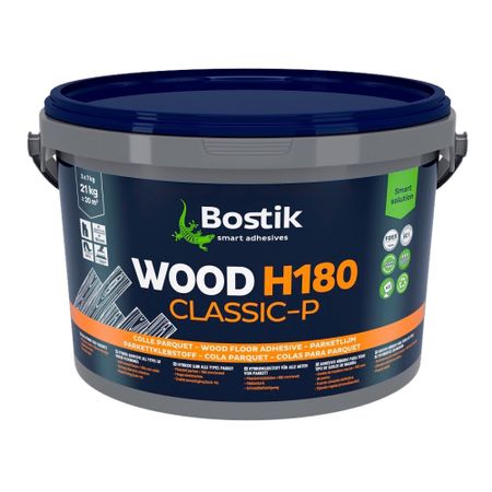 Клей для паркета полимерный гибридный Bostik Wood H180 Classic STP однокомпонентный 21 кг