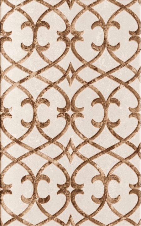 Плитка декор Unitile Глория бежевая 01 400х250х8 мм