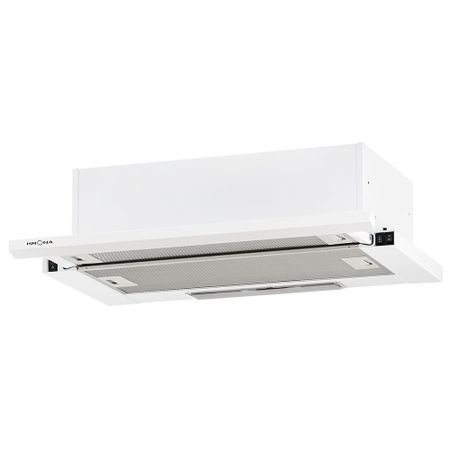 Кухонная вытяжка встраиваемая Krona Kamilla slim 600 White (2 мотора) 60 см белая