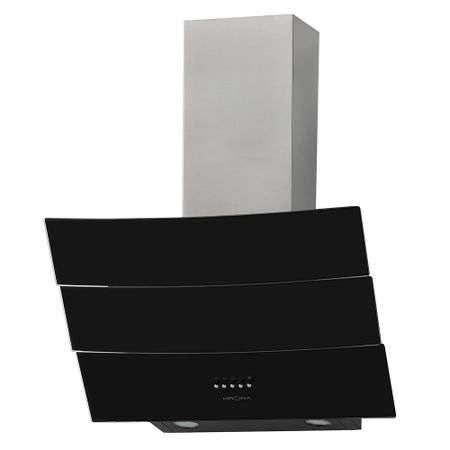 Кухонная вытяжка наклонная Krona Inga 60 см черная/нержавеющая сталь (00024918)