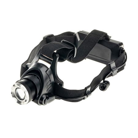 Фонарь налобный Ritter светодиодный 1 LED 10 Вт аккумуляторный Li-Ion 1200 мАч металл/пластик 3 режима (56209 6)