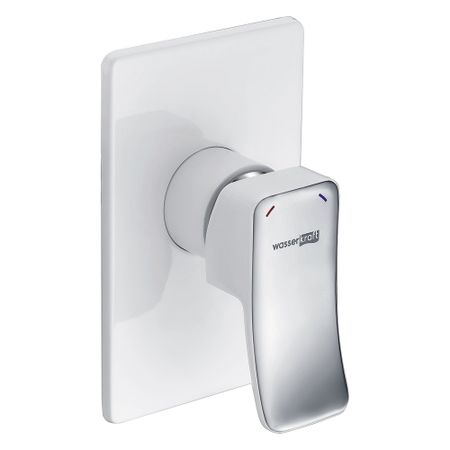 Смеситель для душа встраиваемый WasserKraft Aller однорычажный белый/хром (10651W)