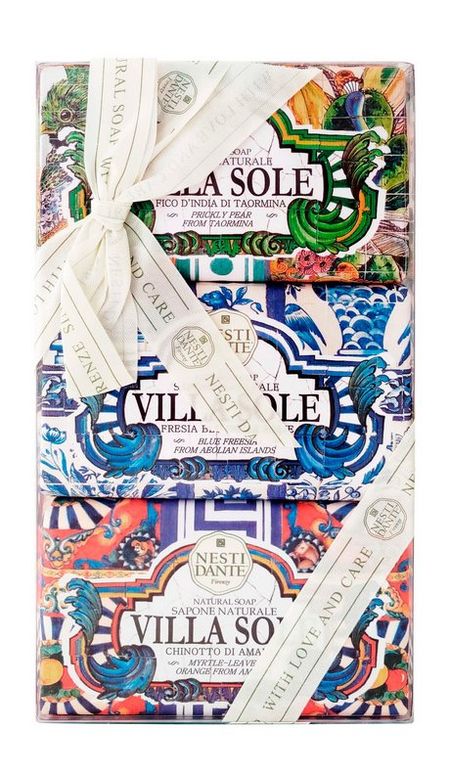 Nesti Dante Villa Sole Soap Set леденцы sula сула фруктовые эвкалипт без сахара с витамином с 60 г