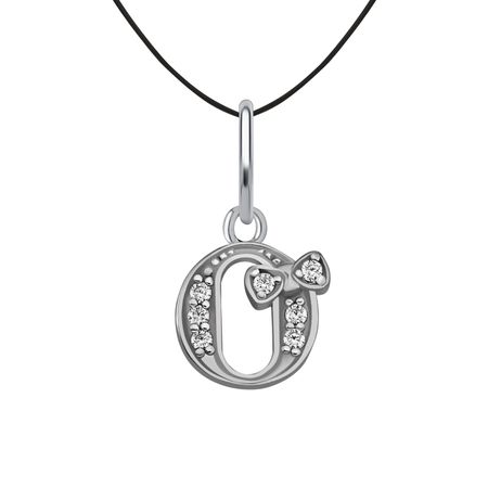 Серебряная подвеска с фианитами