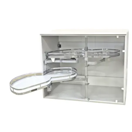 Волшебный уголок для кухни с доводчиком левый 55x90x70 см цвет серебро