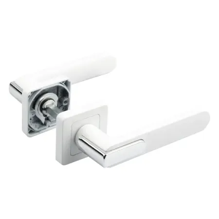 Дверные ручки Armex H-22129-А-WM/CR без запирания цвет матовый белый записная книжка а6 80л кл shimmer 7б ткан покрытие ляссе резинка для ручки ассорти yoi