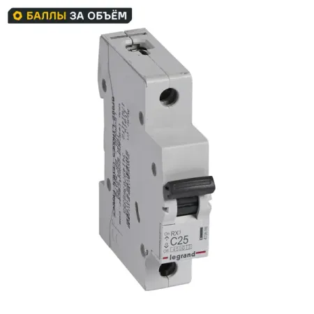 Автоматический выключатель Legrand RX3 1P C25 А 4.5 кА позолоченная памятная монета лошадь 2026 года