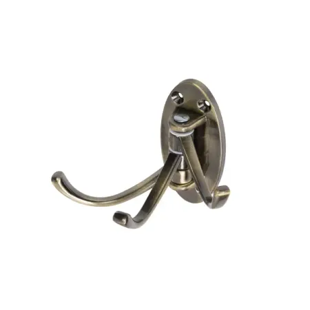 Мебельный крючок N00-N00-AB 10 см ЦАМ бронза