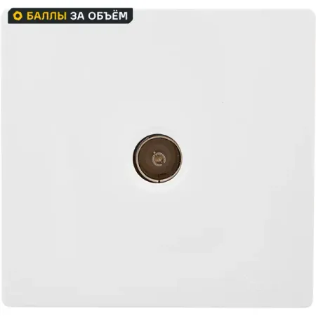 Розетка телевизионная оконечная Lezard Leto без заземления цвет белый sinotimer tm519 электронная цифровая розетка с таймером 220в