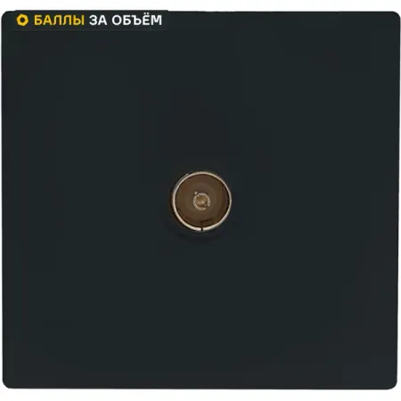 Розетка телевизионная оконечная Lezard Leto без заземления цвет черный бархат sinotimer tm519 электронная цифровая розетка с таймером 220в