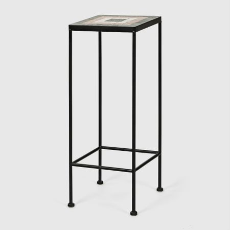 Подставка для цветов Heng yu с мозаикой Патио чёрная 25х60 см