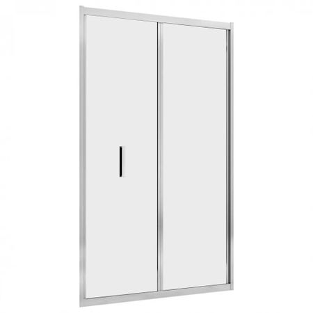 Душевая дверь Abber стекло прозрачное 120х195 см профиль хром 6 мм складная (AG07120)