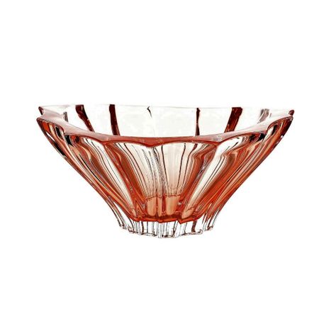 Блюдо Aurum-Crystal s.r.o. Plantica для фруктов розовое 22 см