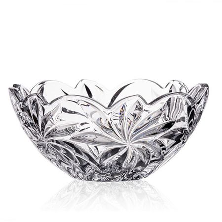 Блюдо Aurum-Crystal s.r.o. Flora прозрачное 28 см