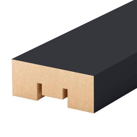 Декоративная рейка МДФ 40х16х2700 мм black edition Stella