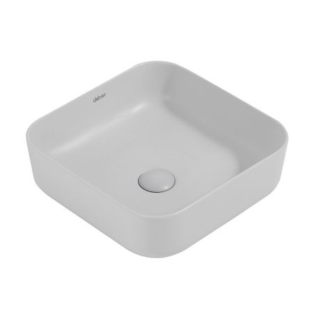 Раковина Abber Rechteck 39 см накладная светло-серая матовая (AC2211MLG)