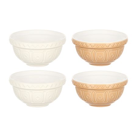 Набор чаш Homier Cane, 12 см, 4 шт, коричневый, кремовый